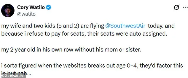 Frustration Over Family Seat Assignments Sparks Controversy as Southwest Airlines Faces Backlash
