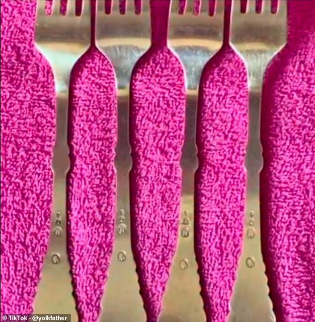 Viral TikTok Illusion: Pink Shapes Spark Debate Over Alien Slime or Forks