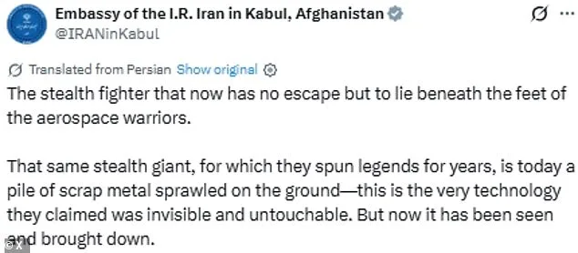 Iran Releases Symbolic Images of Downed U.S. F-15E, Taunting 'Invisible' Jet's Destruction