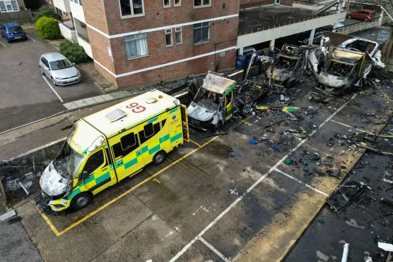 Three Men Ordered to Remain in UK Custody After Arson Attack on Jewish Charity Ambulances in North London