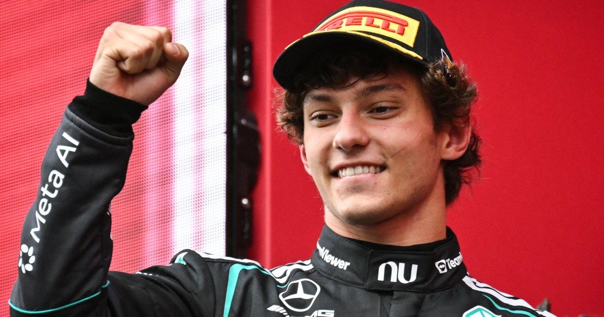 Antonelli wins Belgian GP as teammate Russell crashes and Hamilton secures third