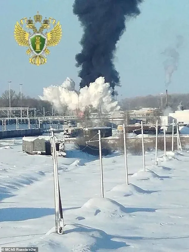 Mushroom-Shaped Fireball from Fuel Wagon Explosion Disrupts Critical Russian Supply Route