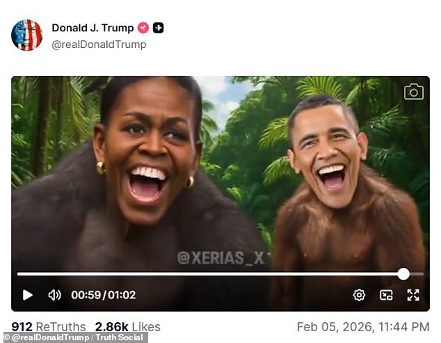 Trump Faces Backlash Over Misleading Claims About Black Support for Voter ID Laws and Controversial Meme Depicting Obamas as Apes