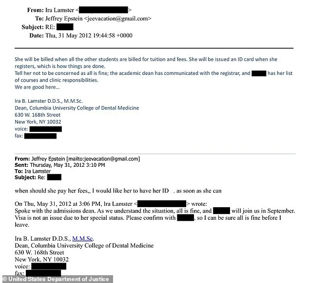 Jeffrey Epstein's Influence on Karyna Shuliak's Columbia University Admission and the Controversial Role of a $100,000 Donation