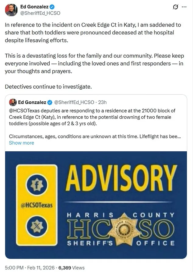 Tragedy in Katy, Texas: Two 3-Year-Olds Drown in Backyard Pool