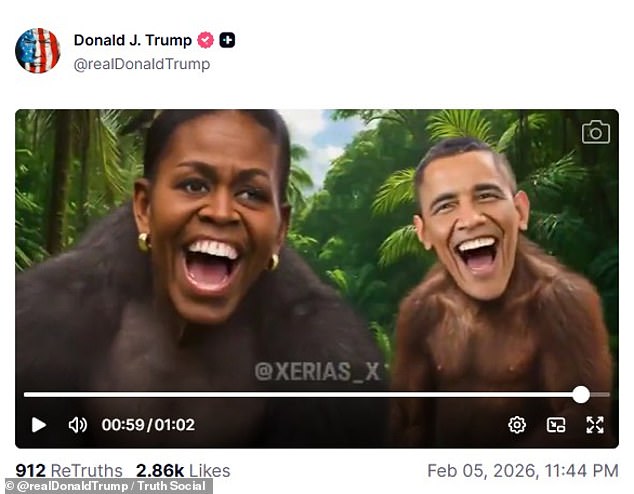 Obama Condemns Trump's Ape Meme as 'Clown Show' Amid Bipartisan Backlash