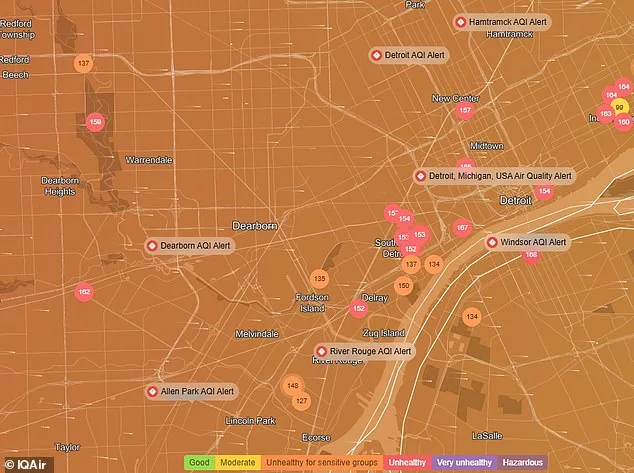 Stay Indoors Advisory Issued for Michigan and Great Lakes Regions Amid Hazardous PM2.5 Air Quality and Health Risks