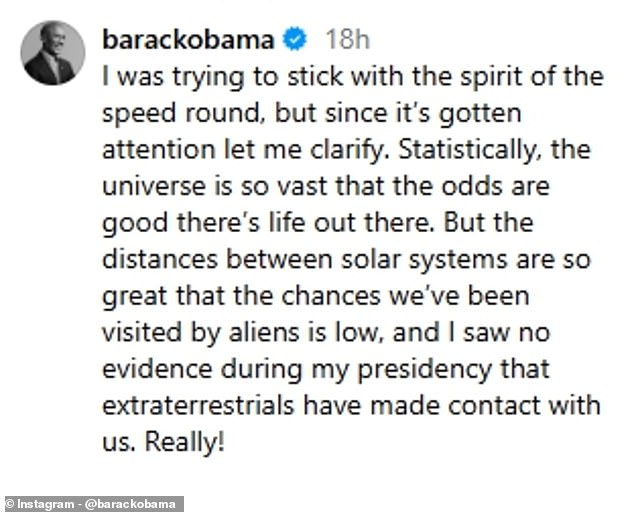 Obama Clarifies Alien Remarks, as Film Based on 1961 Abduction Claims Advances