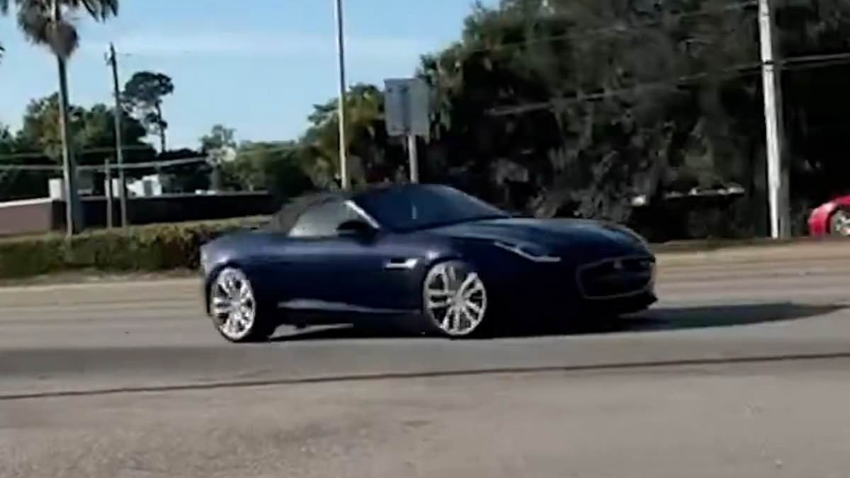 Viral Video Shows High-Speed Jaguar Plowing Into School Bus in Fort Myers