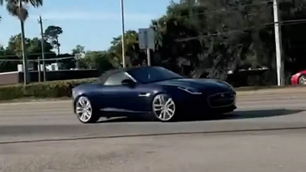 Viral Video Shows High-Speed Jaguar Plowing Into School Bus in Fort Myers