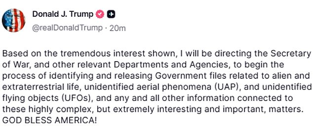 Trump Orders Pentagon to Release UFO Documents, Reigniting Speculation About Baba Vanga's Predictions
