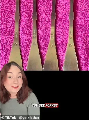 Viral TikTok Illusion: Pink Shapes Spark Debate Over Alien Slime or Forks