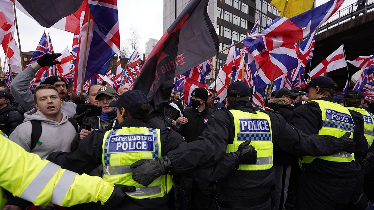 11 Arrested in Manchester as Far-Right Group Britain First Clashes with Counter-Demonstrators