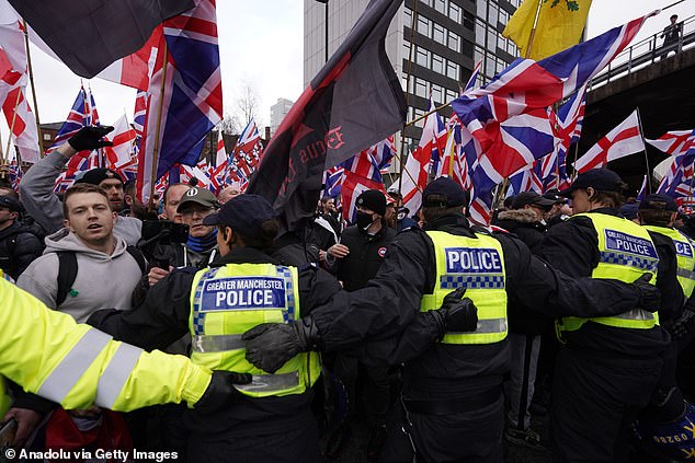 11 Arrested in Manchester as Far-Right Group Britain First Clashes with Counter-Demonstrators