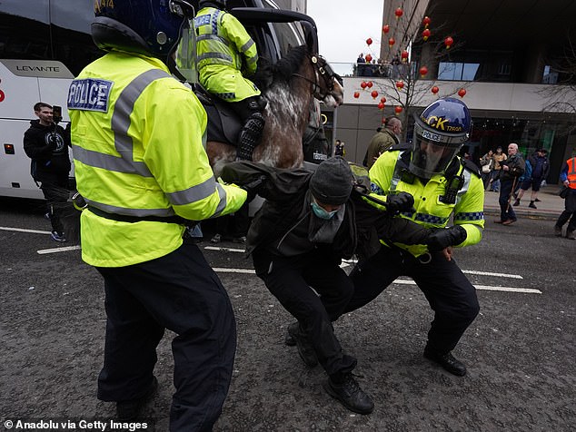 11 Arrested in Manchester as Far-Right Group Britain First Clashes with Counter-Demonstrators
