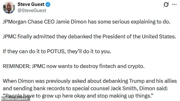 Donald Trump's $5 Billion Lawsuit Against JPMorgan Chase Over Account Closure, Accuses Bank of De-Banking for Political Reasons