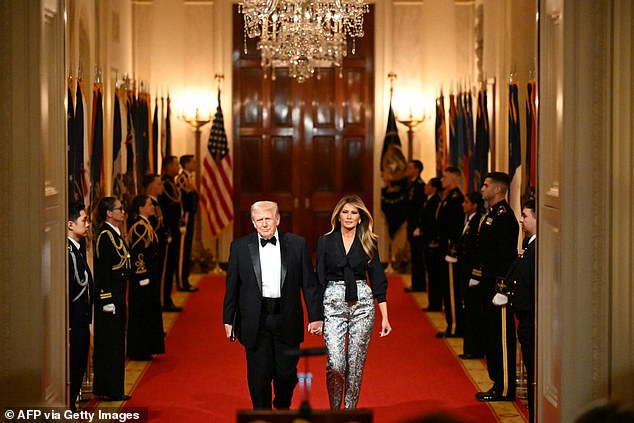 Glamour Amidst Turmoil: Melania Trump Shines at Controversial Governor's Dinner