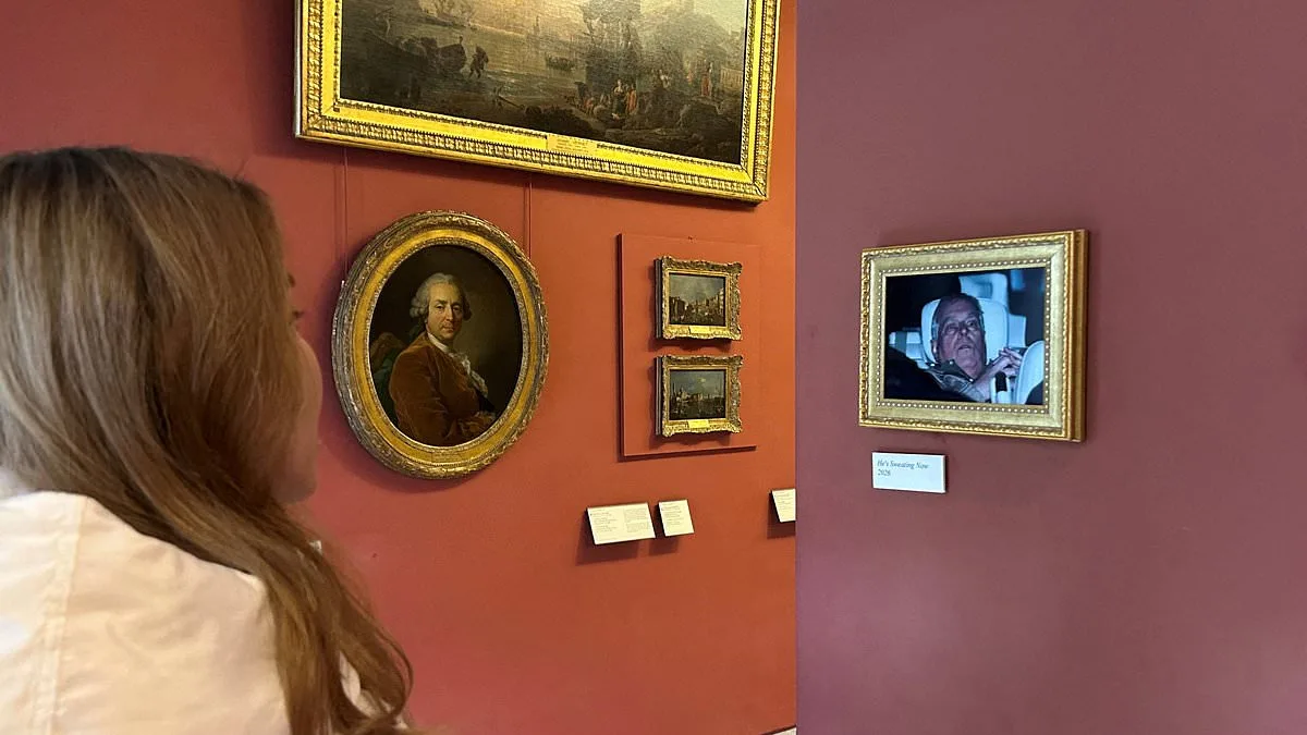 Louvre Hangs Controversial Photo of Former Duke of York, Activists Criticize Wealth and Power
