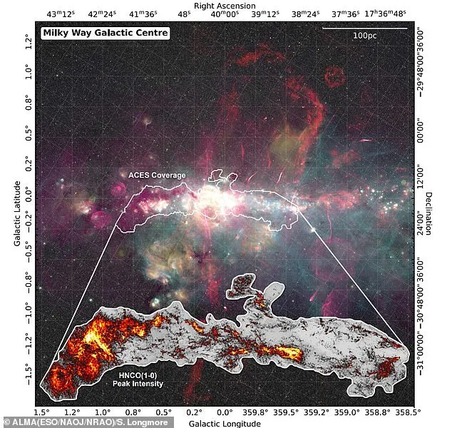 ALMA Uncovers Cosmic Chemical Soup in Milky Way's Violent Heart