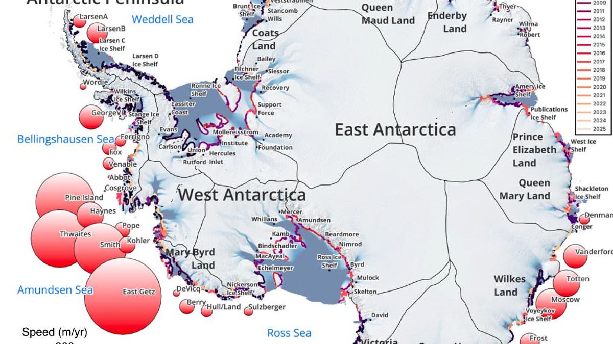 Antarctica Loses Ice Equivalent to Eight Times Greater London in 30 Years, Study Finds