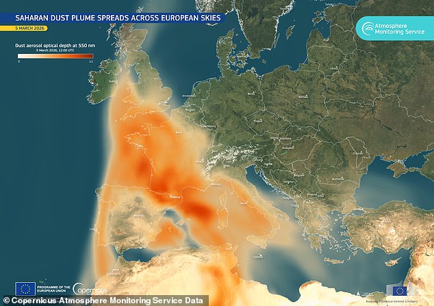 Blood Rain Sweeps UK as Saharan Dust Plume Paints Skies in Crimson