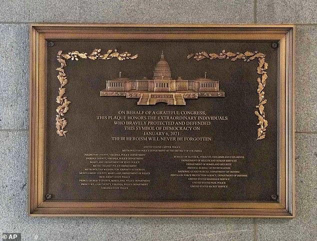 Plaque Honoring Law Enforcement Officers Installed in Secret at US Capitol, Symbolizing Reckoning with January 6 Attack
