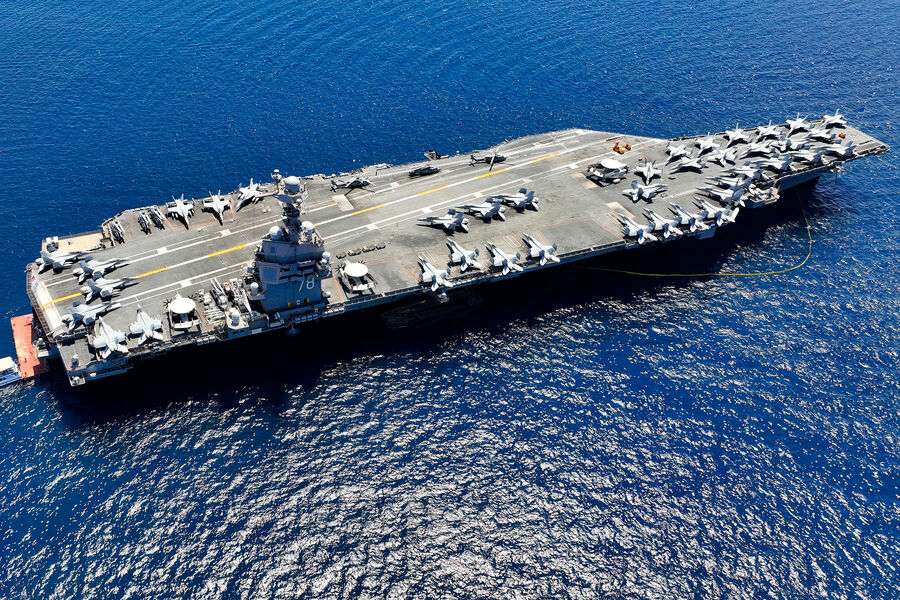 Fire Aboard USS Gerald R. Ford Contained: No Operational Disruption Despite Laundry Room Incident