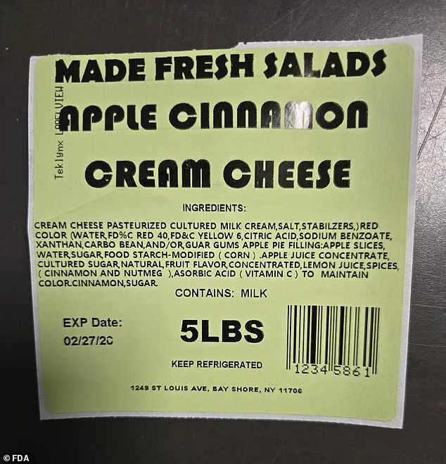 Massive Cream Cheese Recall Escalated to FDA's Highest Level Over Listeria Contamination