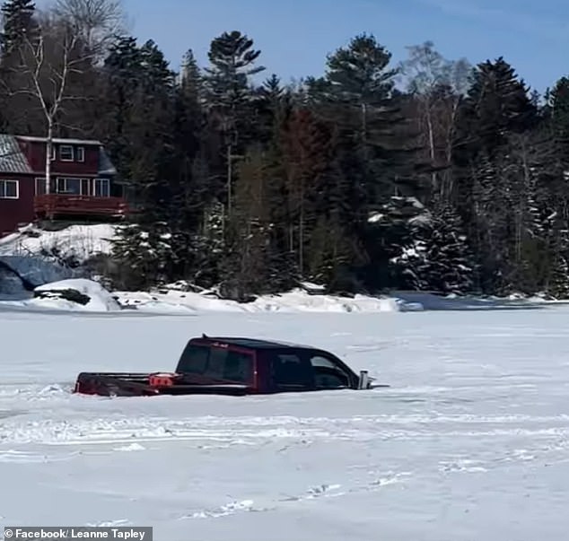 Frozen Lake Horror: Woman Survives After Vehicle Plunges Into Icy Waters During Ice Fishing Trip