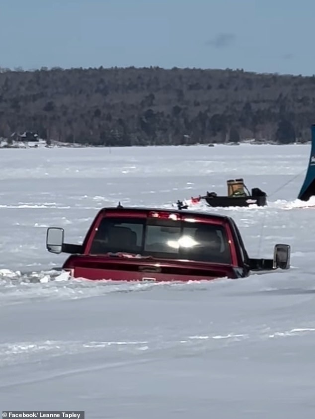 Frozen Lake Horror: Woman Survives After Vehicle Plunges Into Icy Waters During Ice Fishing Trip