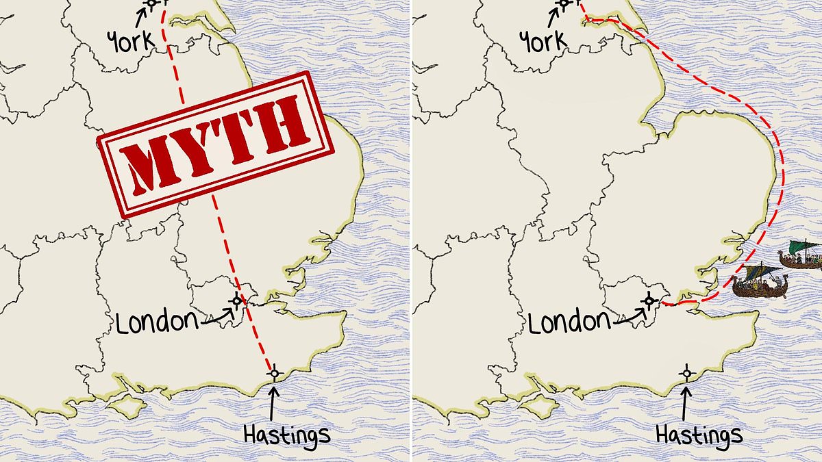 New Study Challenges Iconic Tale of Harold's 200-Mile March, Suggesting Sea Route Instead