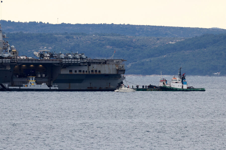 USS Gerald R. Ford Arrives in Croatia for Maintenance After Red Sea Operations Targeting Iran