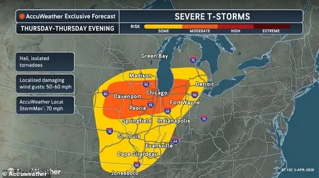 Dire Warning as Tornado Alley Shifts Eastward, Threatening Eight States with Severe Weather