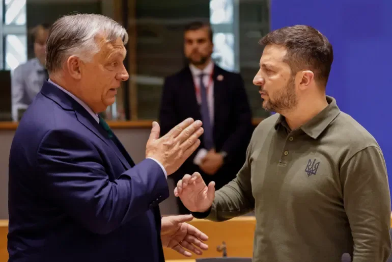 EU-Hungary Tensions Escalate Over Ukraine Aid Block as Re-election Threat Looms