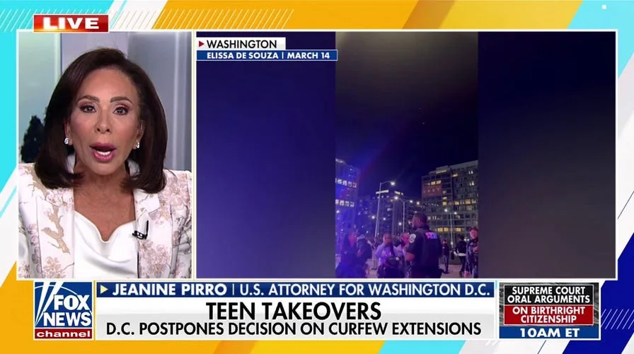 U.S. Attorney Jeanine Pirro Warns of D.C. Teen Violence Crisis, Blames Local Officials for Leniency