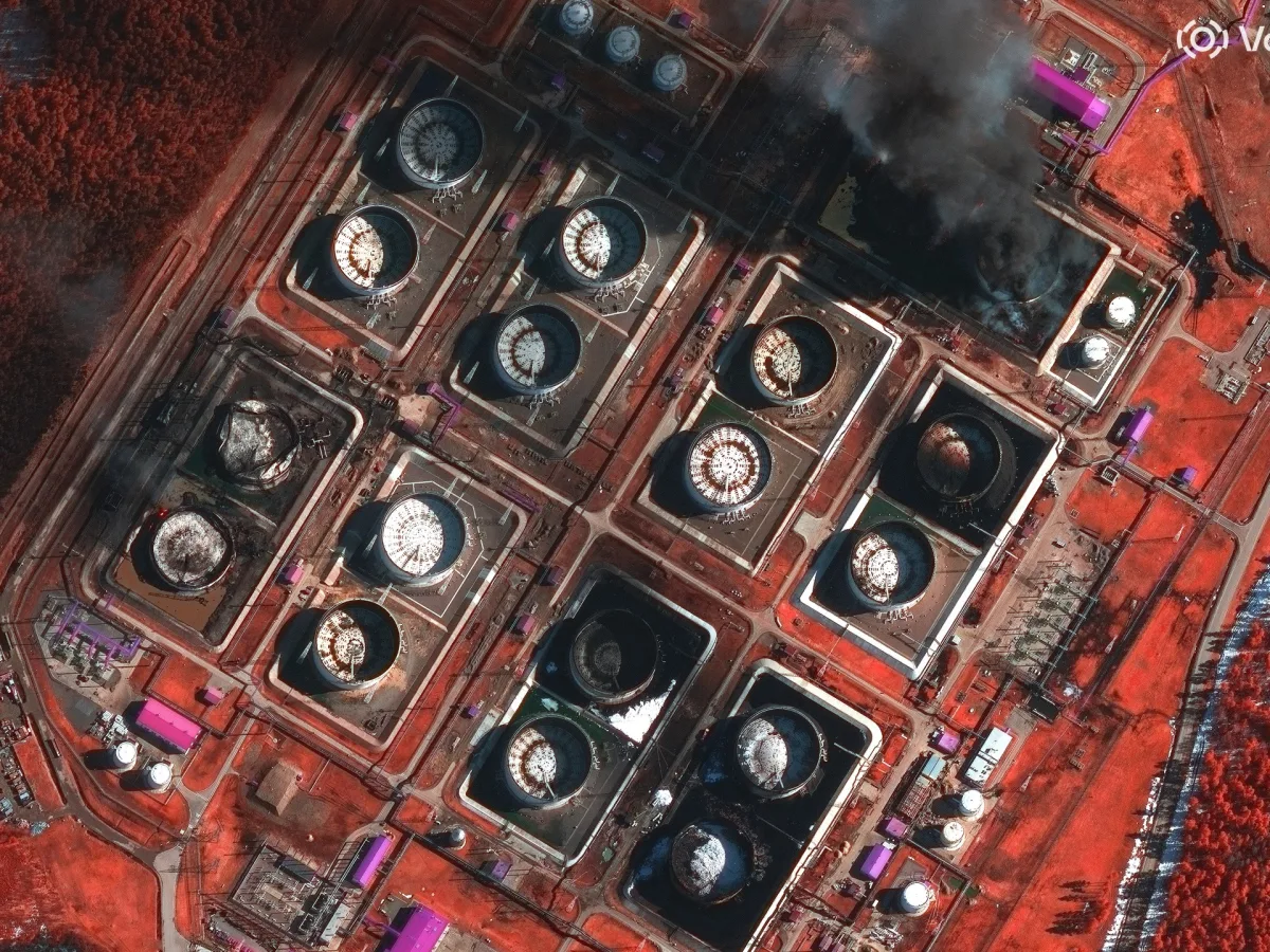 Ukrainian Drones Strike Russia's Baltic Port and Oil Refinery, Raising Escalation Fears