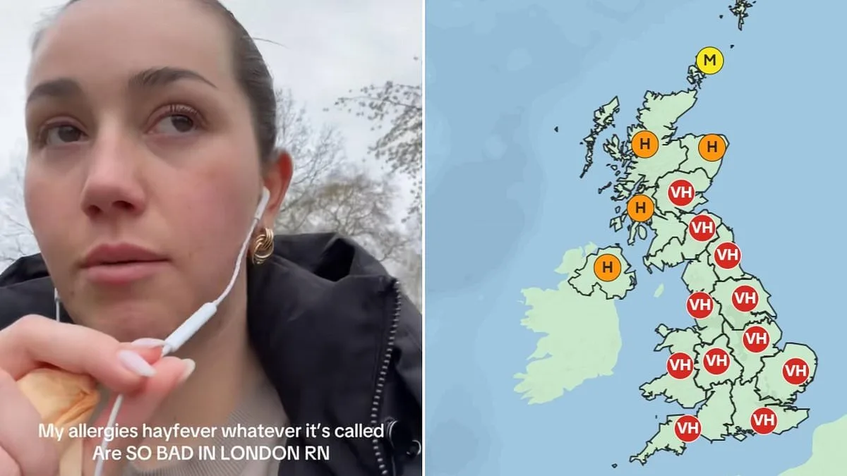 UK Pollen Levels Reach Crisis Point as Hay Fever Sufferers Take to Social Media