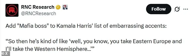 Kamala Harris Faces Backlash for Mock Mob Boss Accent in Critique of Trump's Foreign Policy During 2028 Presidential Bid Discussion