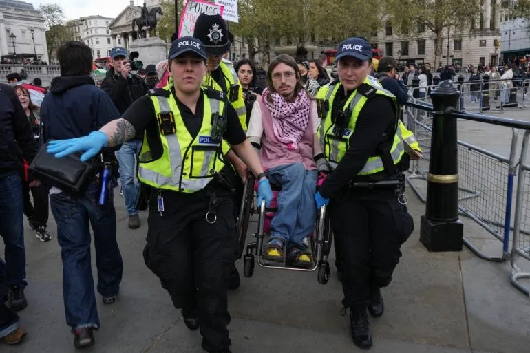 Over 500 Pro-Palestinian Protesters Arrested in Trafalgar Square as UK Government Labels Group as 'Terrorist