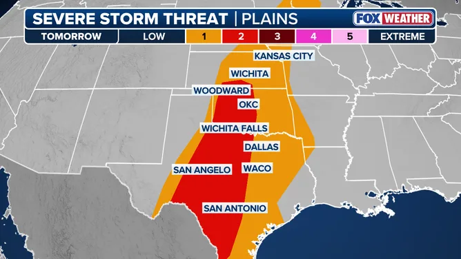 Severe Weather Threat Hangs Over Texas and Plains States as Atmospheric Cap Determines Outcome