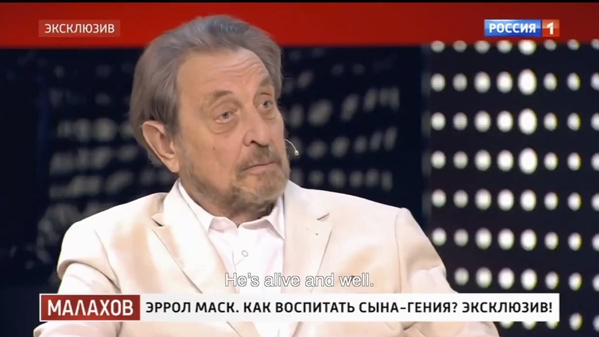 Errol Musk Claims Jeffrey Epstein Is Alive on Russian TV