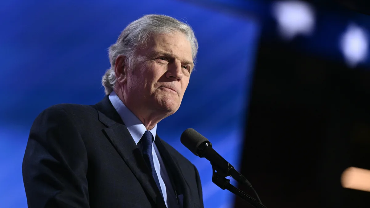 Reverend Franklin Graham Defends Trump Over Jesus Post.