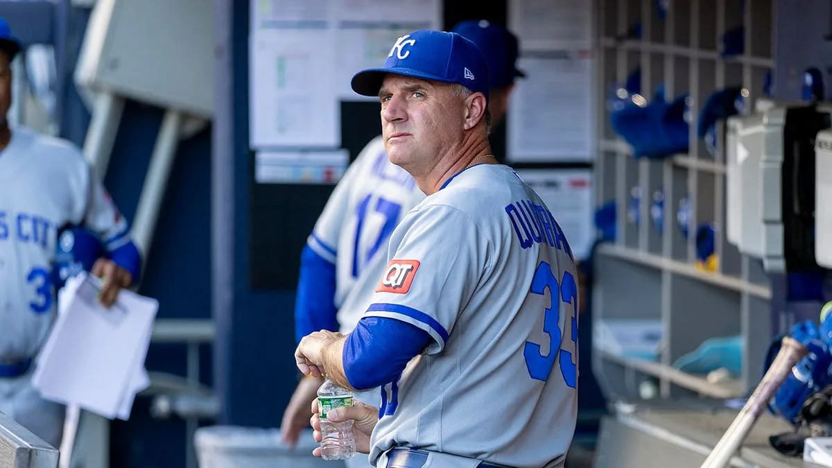 Royals manager ejected in first inning over balk dispute with no outs.