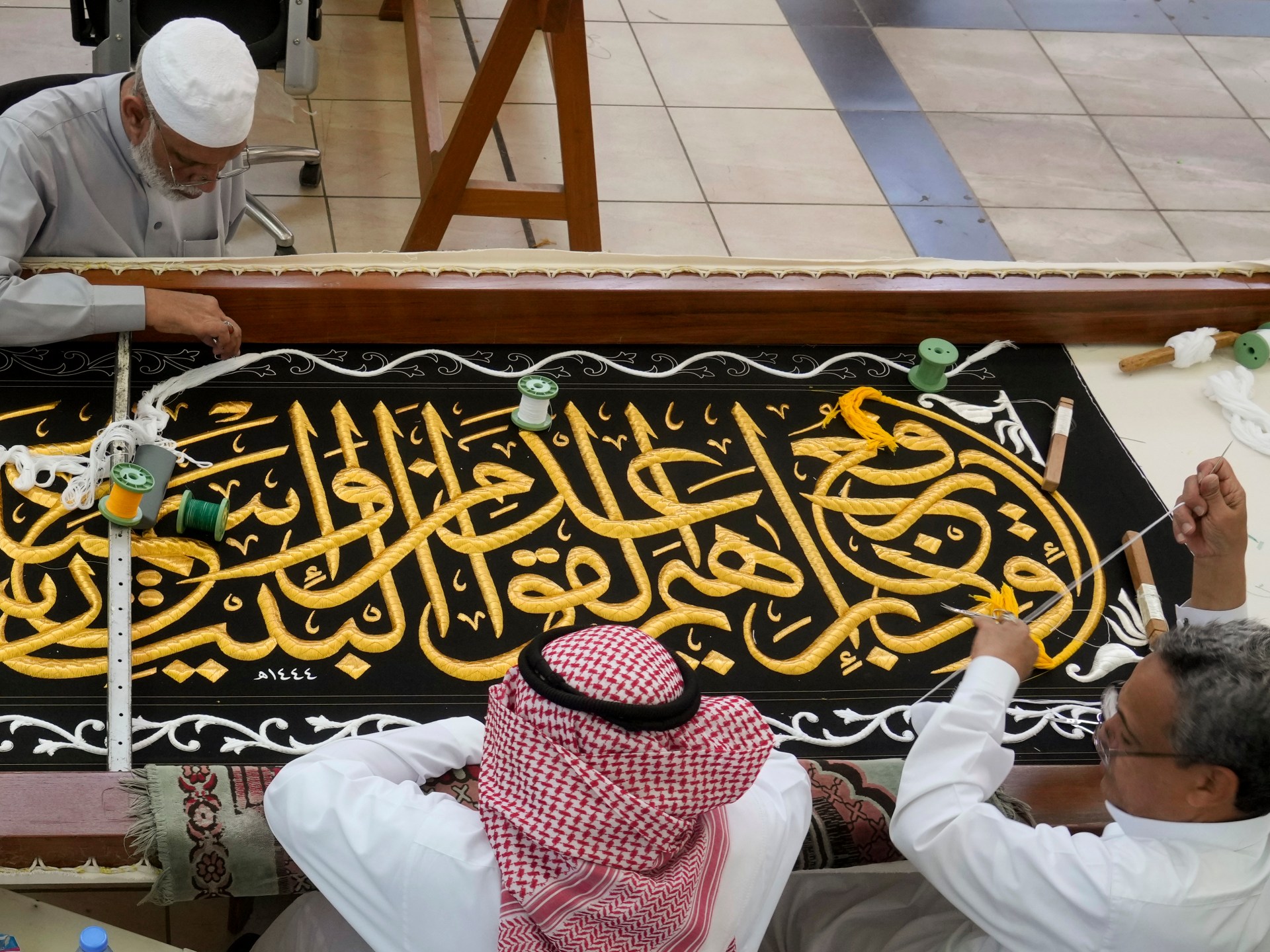 Millions gather in Mecca for Hajj as gold-adorned Kaaba stands at spiritual center.