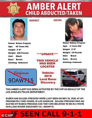LAPD Urges Public Help Finding 4-Year-Old Girl After Father's Arrest