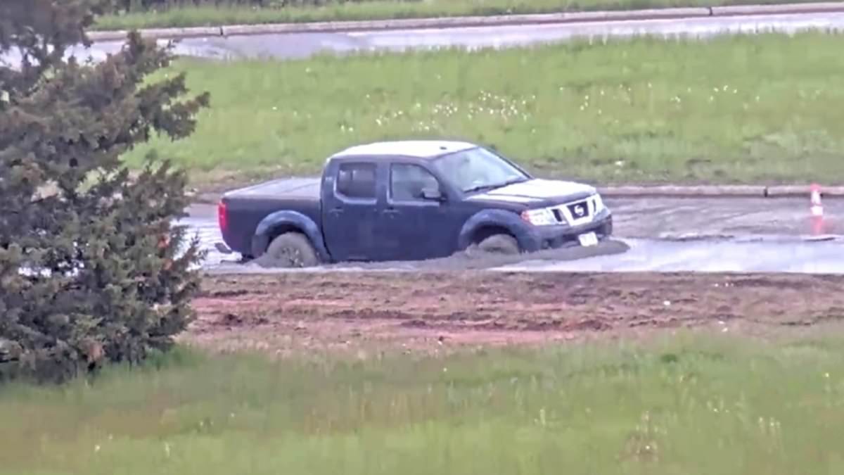 Wisconsin Driver Ignored Road Closure, Stuck Truck in Wet Concrete