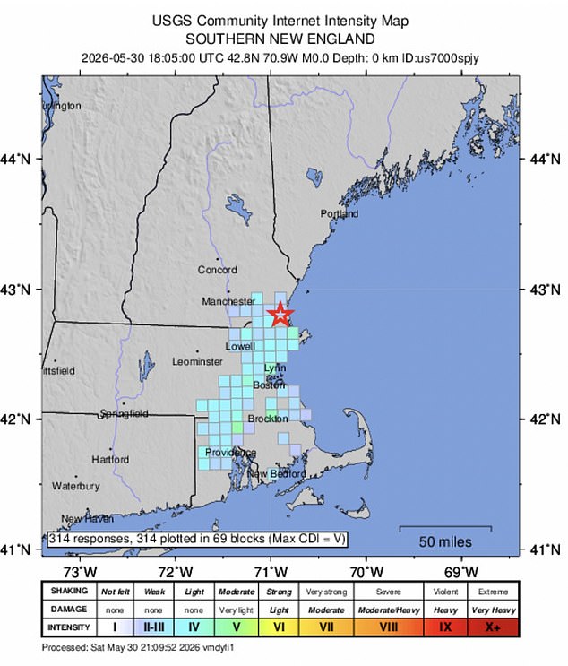 Meteor creates massive sonic boom shaking Boston and Rhode Island homes.