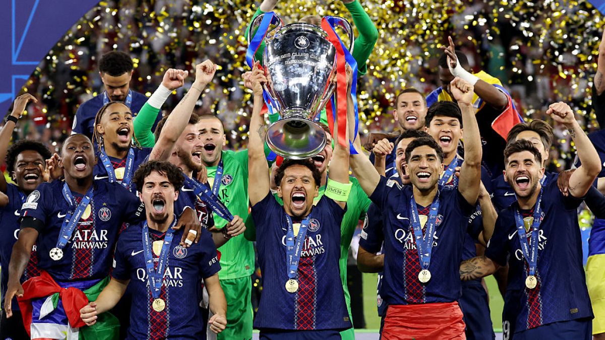 PSG defeats Arsenal to become first club since Real Madrid to win back-to-back Champions League titles.