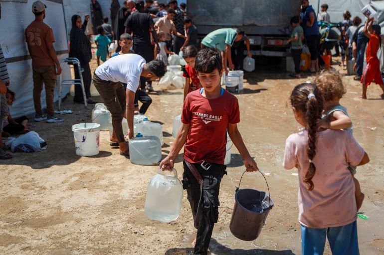 Gaza children trade summer fun for survival duties as relief efforts continue.